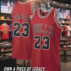 Brand New Jordan Red Bulls Basketball Jersey